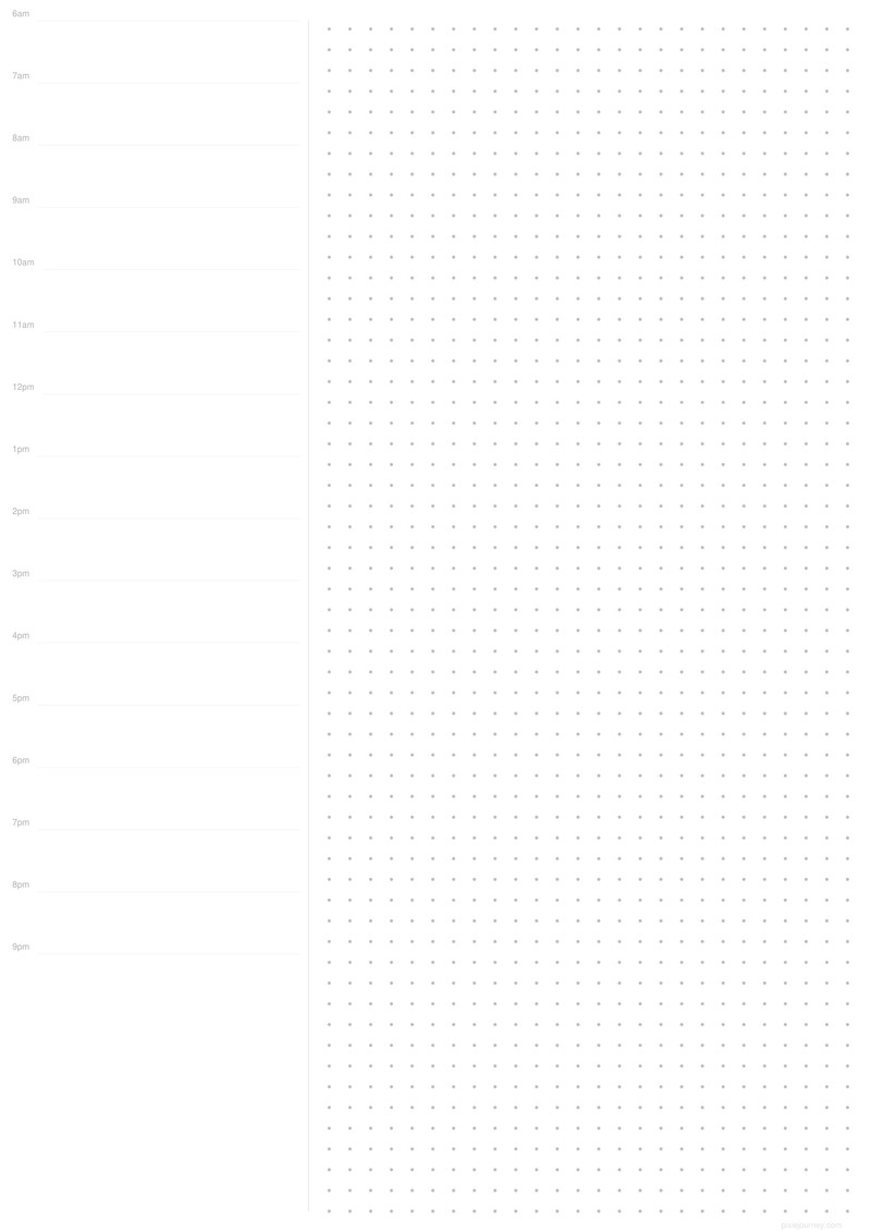 Daily planner printable A4