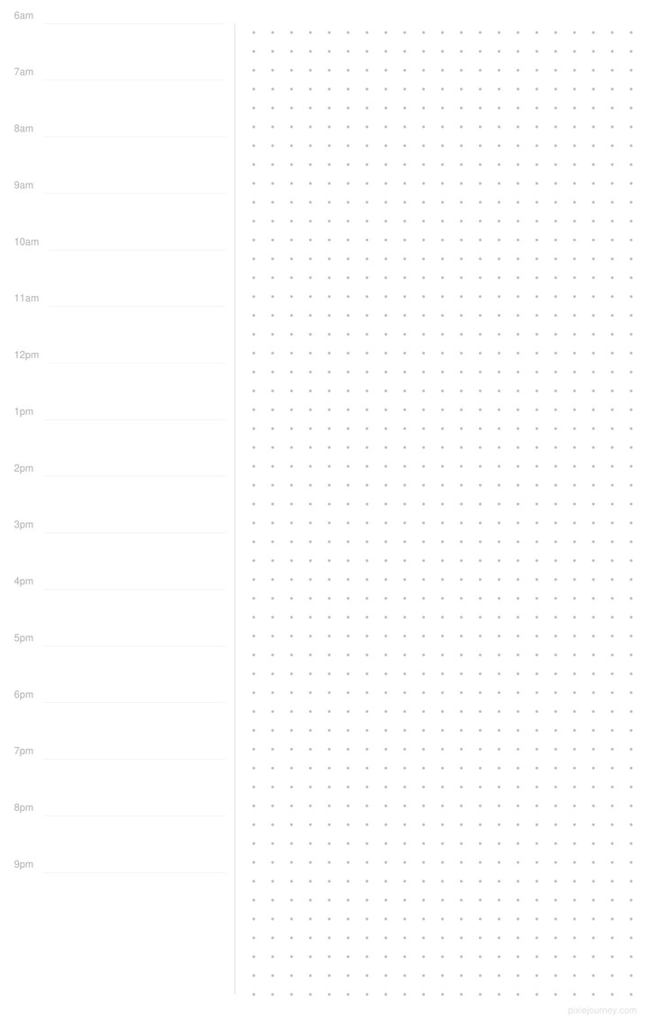 Daily planner Half Letter