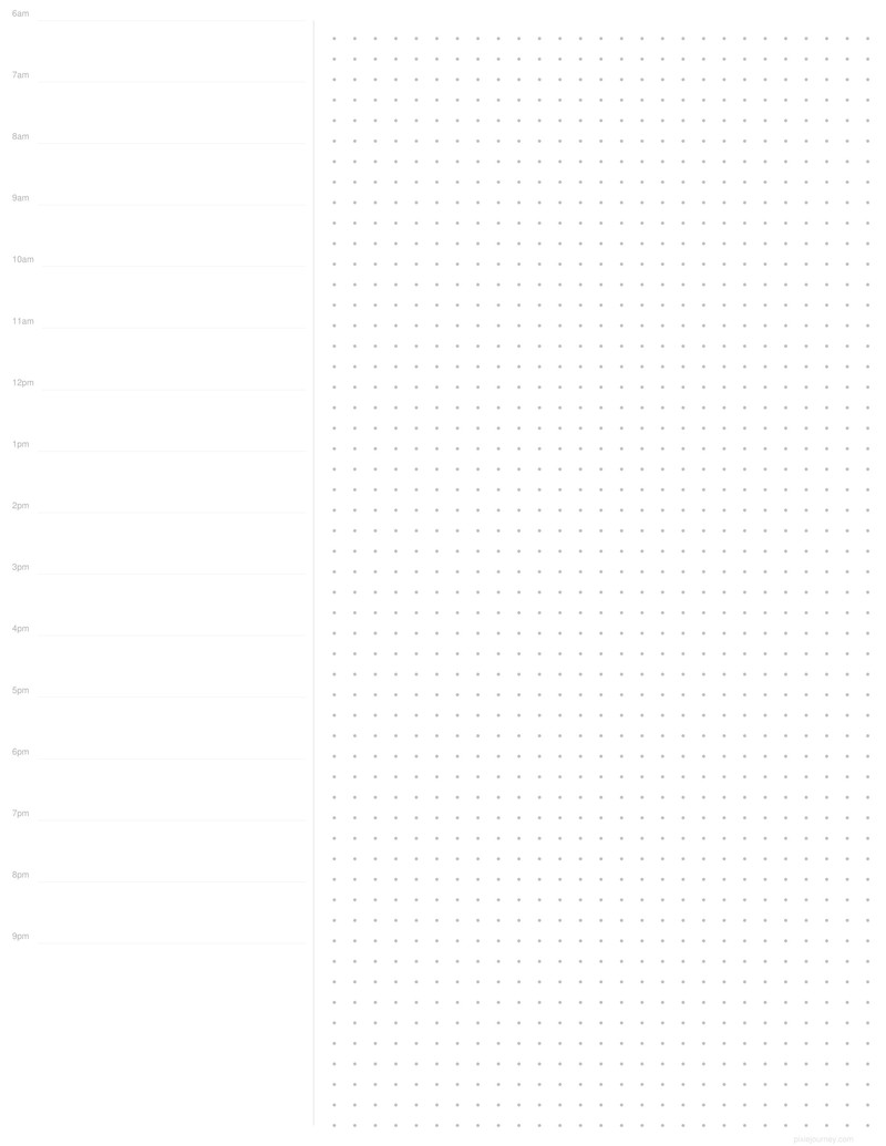 Daily planner US Letter