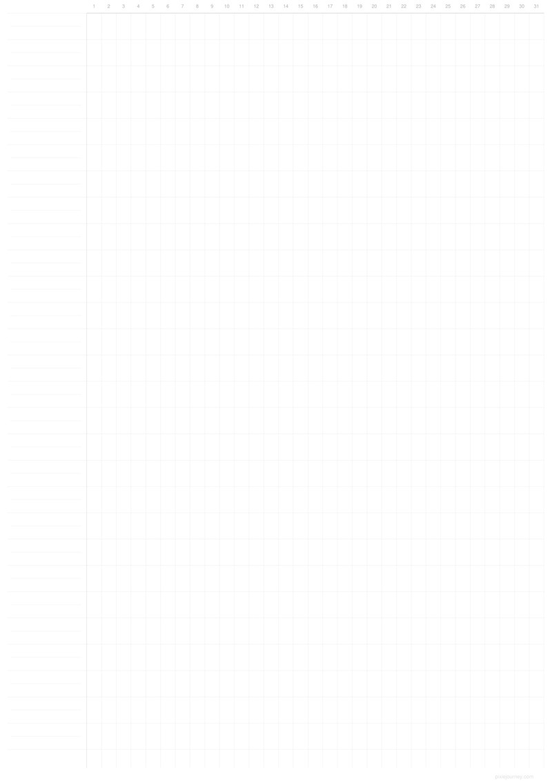 Habit tracker printable A4