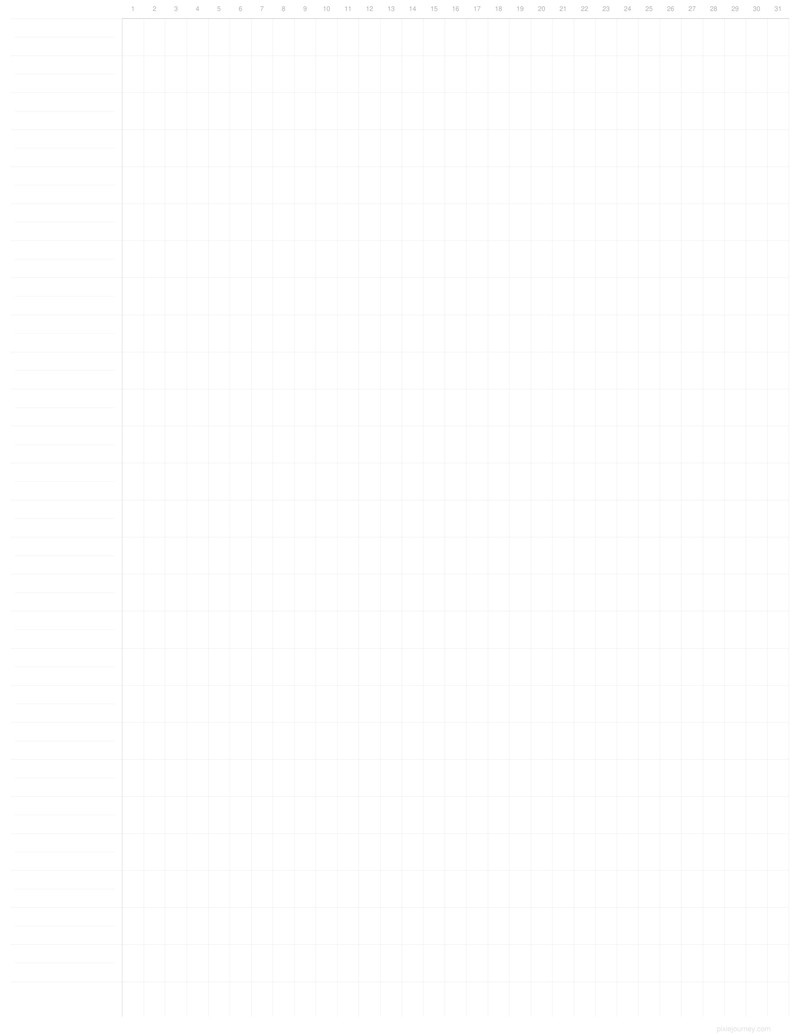 Habit tracker US Letter