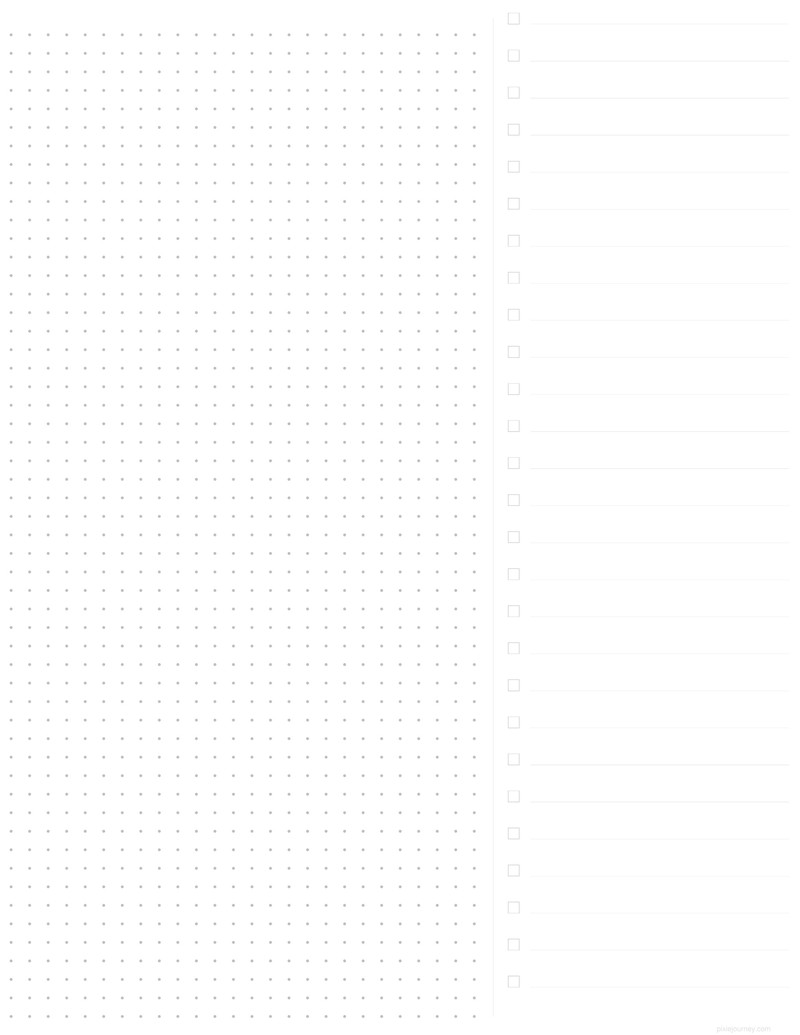 Todo + dot grid US Letter