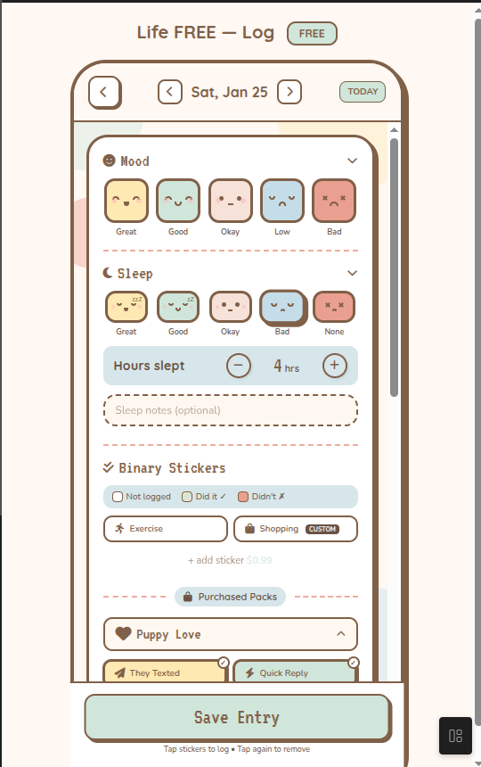 Pixie Journey app screenshot